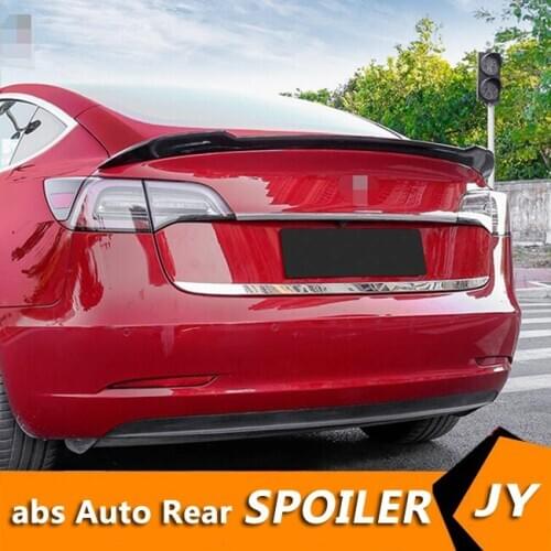 For Tesla model 3 Spoiler 2016-2019 Tesla model 3 Spoiler YRF ABS plastic Material Car Rear Wing Color Rear Spoiler