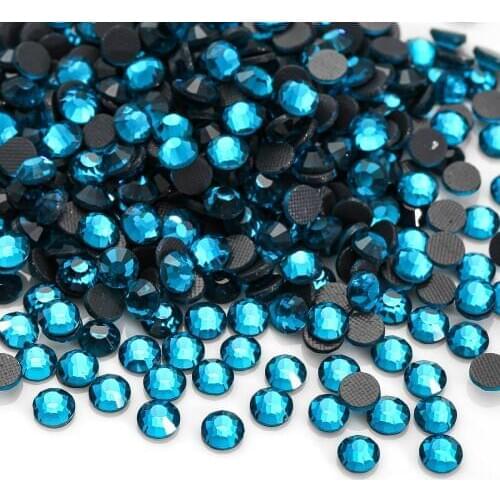 DIY Hot Fix Rhinestone Ss4,ss8,ss12,ss30 Glitter Strass Flatback Glass Crystal Hotfix Stones Iron on Rhinestones for Garment New