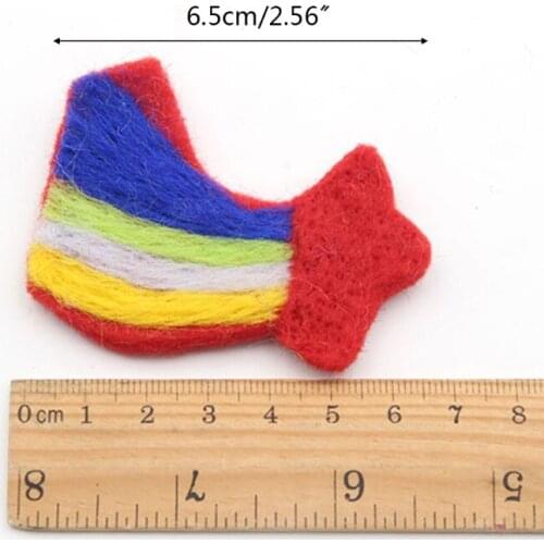 T5EC 5 Pcs Baby Wool Felt Meteor Rainbow Newborn Photography Props Decorations Infant Photo Shooting Accessories