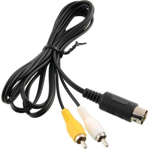 High Quality AV RCA Audio Video TV Adapter Cable for Sega Genesis 1 Mega 350pcs/lot