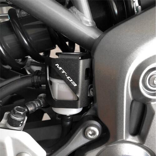 Motorcycle CNC High Quality Rear Brake Fluid Reservoir Guard Cover Protector For YAMAHA MT03 MT 03 MT25 MT-25 2015-2021
