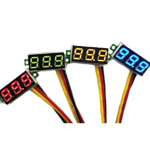 0.28 Inch Digital DC 3.5V-30V LED Mini Display Module DC 0-100V Voltmeter Voltage Tester Panel Meter Gauge Motorcycle Car