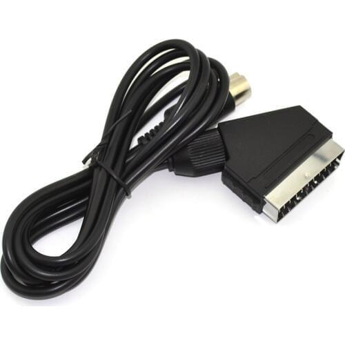 100pcs PAL V-Pin EU Scart Cable AV Lead for SEGA Mega Drive 1 for Genesis 1