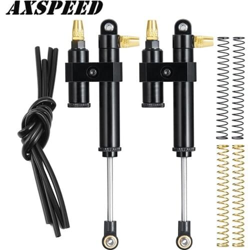 2PCS/Set RC Car Metal Shock Absorber Piggyback Internal Spring Dampers for 1/10 RC Crawler Axial SCX10 Parts