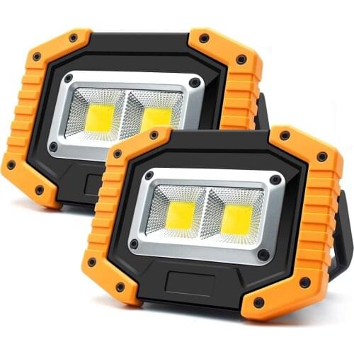 300W Portable LED Spotlight COB 700000lm Super Bright LED Work Light Flood Lights Rechargeable for Outdoor Lampe 18650 Emergency