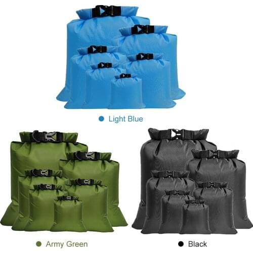 6 PCS Outdoor Pack Waterproof Bag Dry Sack for Drifting Boating Floating Kayaking Beach