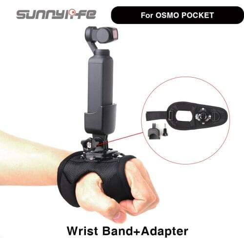 Sunnylife Wrist Band+Adapter For OSMO POCKET/GOPRO Angle Adjustable Lockable Anti-Skid Portable Action Camera Accessories