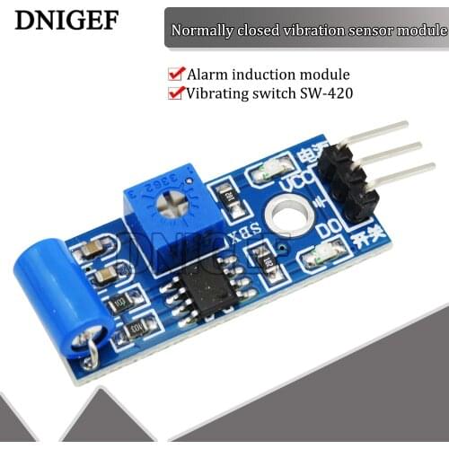 DNIGEF SW-420 Normally Closed Type Vibration Sensor Module Alarm Sensor Module Vibration Switch SW-420 for Arduino