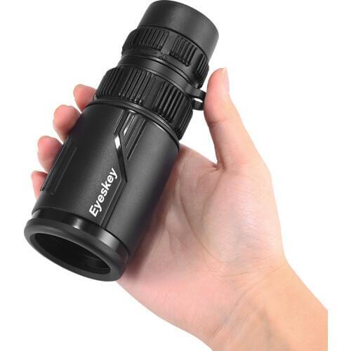 Eyeskey Zoom 8-24x42 Compact and Portable Monocular Waterproof Bak4 Prism Telescope Monoculars for Camping Hungting