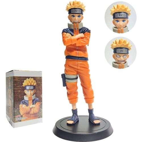 25cm Japanese Anime Figurine With Three Heads Game Statue Anime Figure PVC Action Figure Model Toy Doll Gifts for Kids