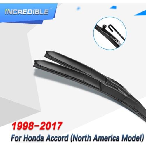 INCREDIBLE Hybrid Wiper Blades for Honda Accord Fit hook Arms ( For North American Version Only )