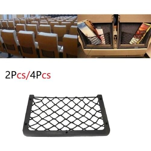 New Hot 2Pcs/4Pcs Large Elastic Net Storage Magazine Holder Rack 32*21CM Car/Caravan/Motorhome/Boat
