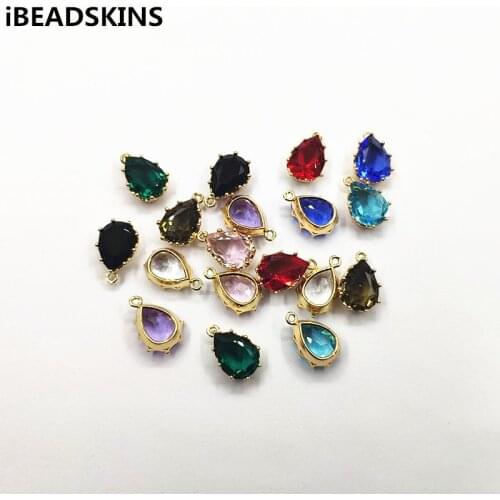 New arrival! 18X12mm 50pcs Rhinestone Drop shape charm/Connectors for Necklace,Earrings parts,hand Made Jewelry DIY
