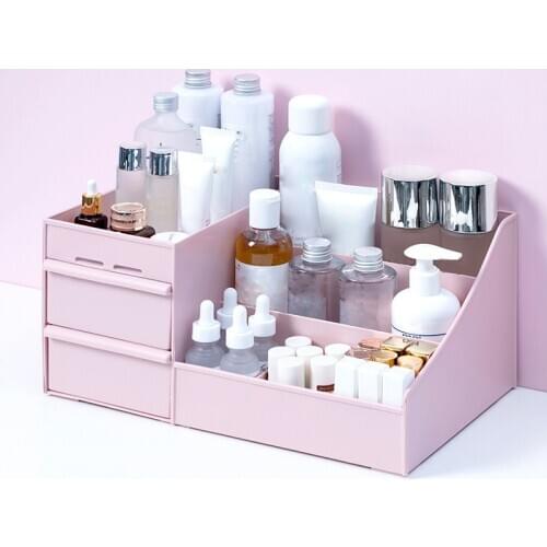 Makeup Organizer for Cosmetic Cosmetic Storage Box Organizer Desktop Jewelry Nail Polish Makeup Drawer Container Large Capacity