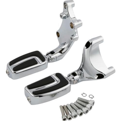 Pair Foot Peg Footrest W/ Mounting Brackets For Harley Sportster 1200 883 TWO COLORS