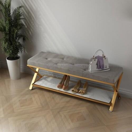 European-style shoe changing stool, household shoe stool, simple shoe cabinet at the door, one can sit on a long stool, cloakroo