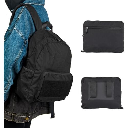 Tactifans Tactical Expanding Pack Foldable Lightweight Backpack Molle 500D Nylon Hunting Bag Airsoft Paintball Accessories