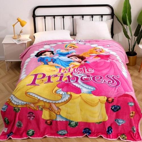 Cartoon Disney Snow White Cinderella Rapunzel Princess Bella Thicken Blanket A Birthday Gift For The Little Princess Daughter