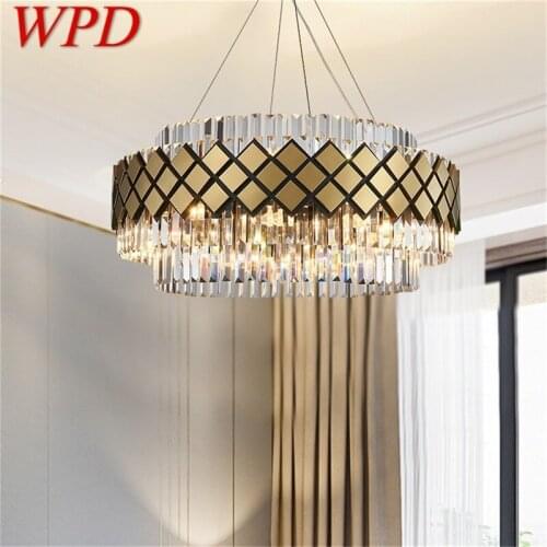 WPD Pendant Light Postmodern Luxury Crystal Lamp Fixture Decorative For Home Dining Living Room