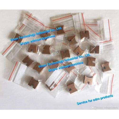 2pcs/lot) 100446687 edm Contact Brush 15Lx16Hx6 Lower for ROBOFIL 290,300,310 Charmilles edm spare parts Carbon Brush 100.446.6