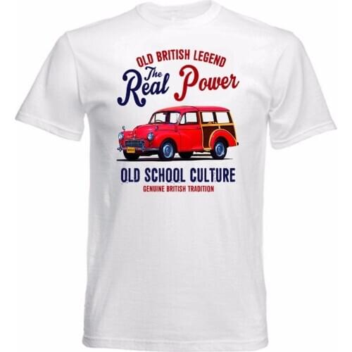 2019 Advertising brand new funny tee shirts VINTAGE BRITISH CAR MORRIS MINOR TRAVELLER cotton T shirt