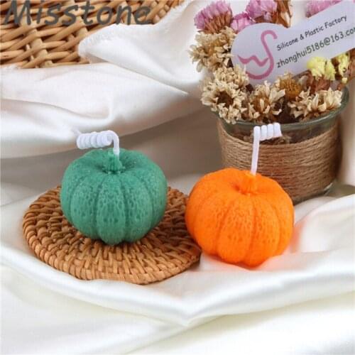 3D Baking Silicone Mold Halloween Pumpkin Shape Candle Molds Handmade Cake Decorating Tools Chocolate Candy Soap Moulds