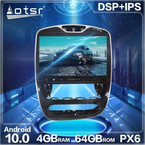 Android 10.0 4+64G Car Radio GPS Navigation DSP For Renault Clio 2017 2018 Car Stereo Video HD Multimedia DVD Player DSP Carplay