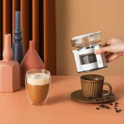 Automatic drip coffee machine Portable American coffee machine Household small hand brew extraction cup(Without battery)