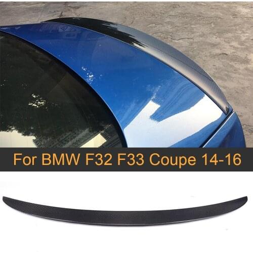 Carbon Fiber Car Rear Trunk Wing Spoiler for BMW 4 Series F32 428i 435i Coupe 2014-2016 Rear Trunk Lip Wing Tail Lid Spoiler FRP