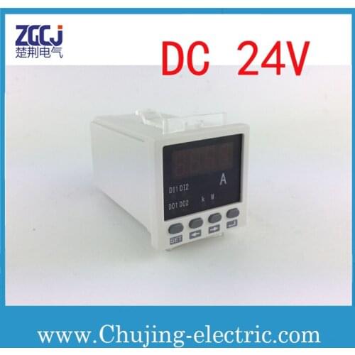 Free shipping !!! 1 phase digital current meter DC24V ampere meter range AC0-10A ammeter in stocks