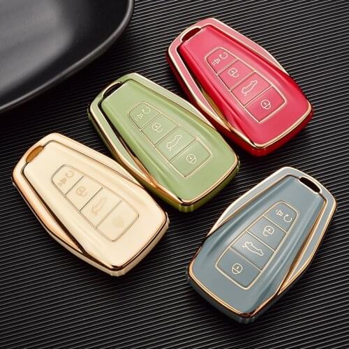 TPU Car Remote Key Cover Case Shell Fob For Geely Coolray Atlas Boyue NL3 Emgrand X7 EX7 SUV GT GC9 Borui Car Key Accessories