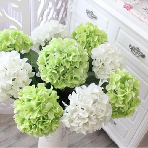 Colorful Decorative Flower For Wedding Party Luxury Artificial Hydrangea Silk DIY Flower Decoration For Home Room Accessories
