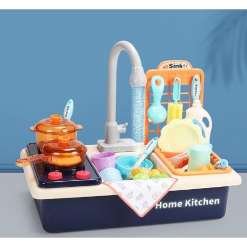 Childrens New Early Childhood Education Play House Dishwasher Electric Circulating Water Simulation Kitchen Toy