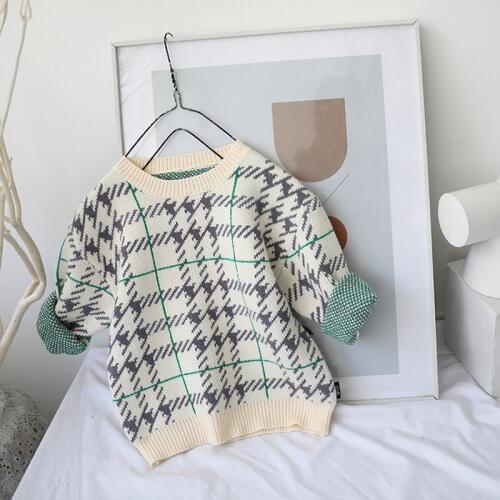 Childrens sweater winter Korean childrens clothing childrens sweater 2019 new mens and womens pullovers thickened boys swea