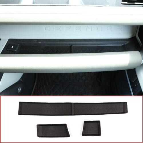 For Land Rover Defender 110 2020-2022 Car Styling TPE Car Co-Pilot Dashboard Non-Slip Storage Box Rubber Pad Car Accessories