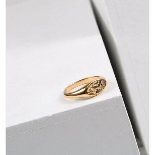 Stainless Steel Geometric Design Electroplating Rings Gifts For Womens Personalized Wedding Accessories Aesthetic Jewellery