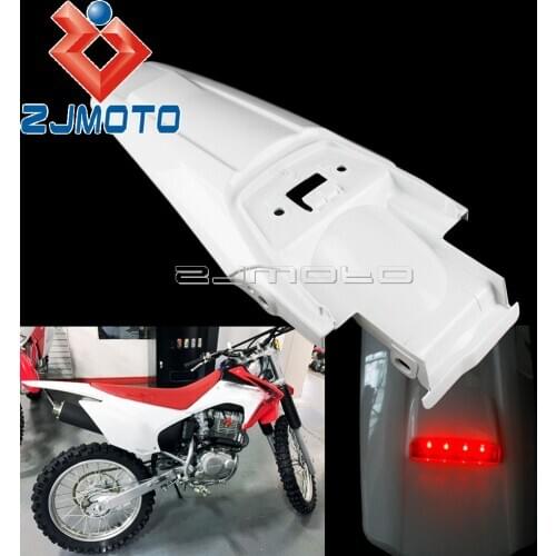 Dirt Pit Bike LED Tail Light Mudguard For Honda CRF230F CRF 230 2015-2018 2019 Enduro Rear Fender w/ Stop Light