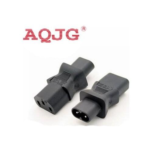 IEC 320 C8 Male Plug to C13 3Pin Female Socket Power Adapter IEC 320 C8 Figure 8 Type 2pin Male To C13 AQJG
