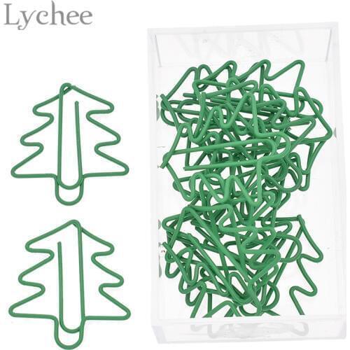 Lychee Life Christmas Tree Design Metal Clips Safety Pins Sewing Accessory DIY Handmade Crafts Tools