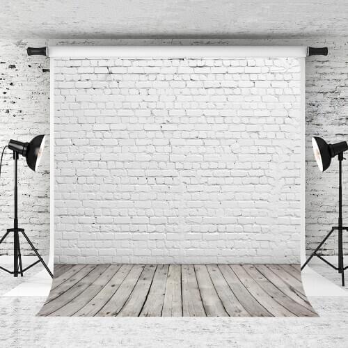 VinylBDS white Brick Backgrounds for Photo Studio Cute Radio Backdrop Photography Retro Photographi Digital