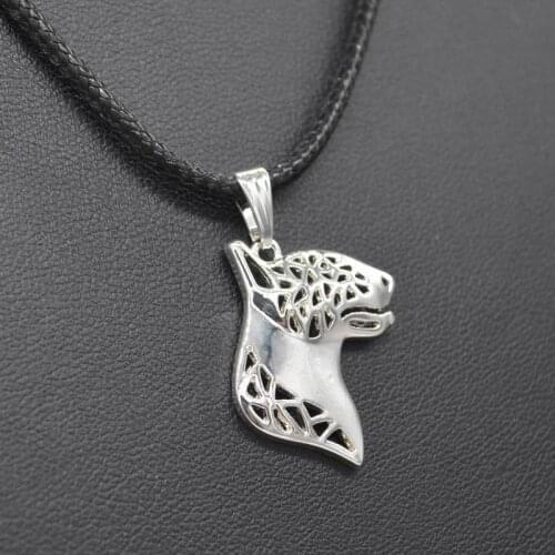 2019 New Fashion Rope Chain Jewelry Bull Terrier Dog Pendant Necklaces Lovers' Plated Dog Shaped Necklaces Drop Shipping