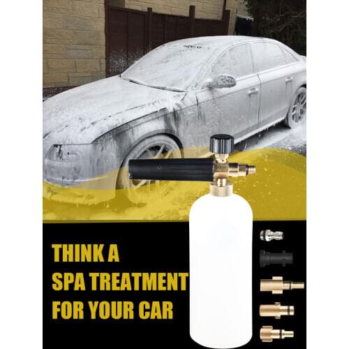 High Pressure Snow Foam Cannon Lance Gun for Karcher K2 - K7 Series Ajustable Foam Generator Car Washer 1/4" Quick Release