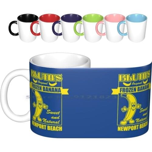 Bluths Original Banana Ceramic Mugs Coffee Cups Milk Tea Mug Bluth George Micheal Gob Banana Stand Tobias Funke Analytical