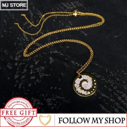 925 Sterling Silver Necklace Golden Adjustable Whirlpool Necklace Luxury Brand High Quality Monaco For Woman Fashion Jewelry