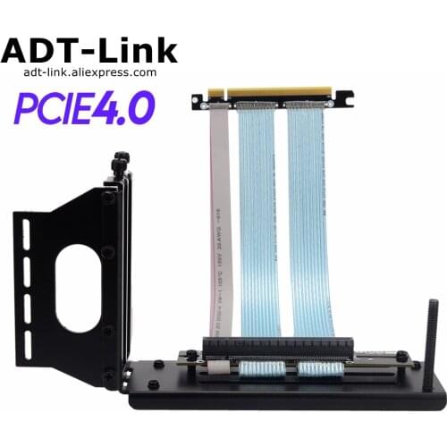 PCIe 4.0 Riser High Speed PC Graphics Cards PCI Express 4.0 Cable extensor 16x gpu riser cable with Vertical Kit ATX chassis