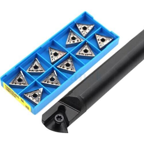 S16Q/S18Q/S20R-STWNR16 Machining Center Wear-resistant internal turning toolholder+TNMG1604 Carbide CNC lathe turning insert set