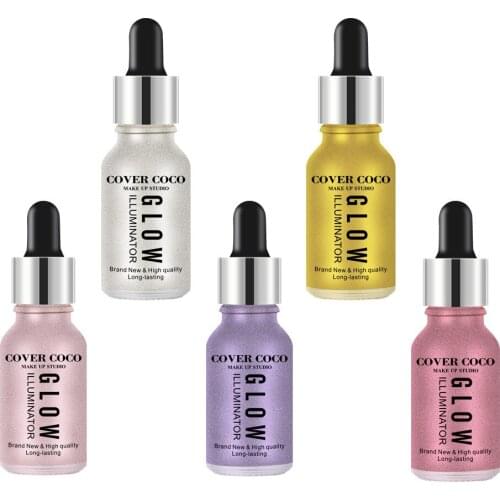 Face Glow Liquid Highlighter Liquid High-light Bronzer Face Eye Contour Makeup Brightener Shimmer Brighten Facial Skin care 15ml