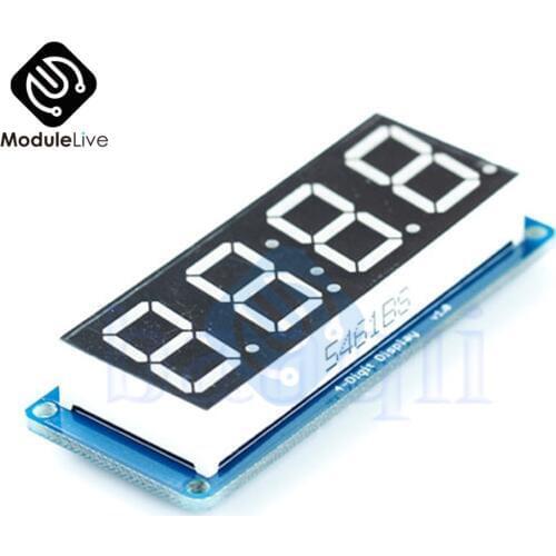 LED 4-Digit 0.56" Tube Display D4056A Module TM1637 with Decimal Point for Arduino Based on a Time Clock Display Module