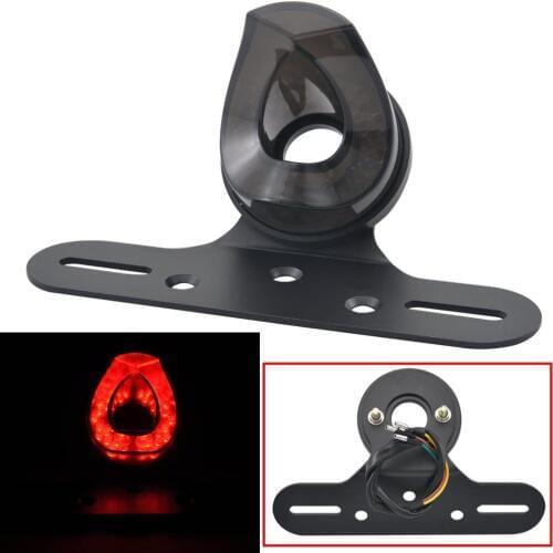 LED Taillight Running Brake Light Motorcycle License Plate Frame For BMW Harley Honda Yamaha Cafe Racer Bobber Chopper Scrambler