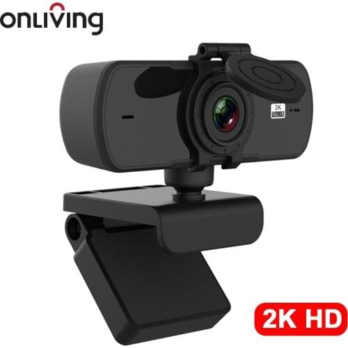 ONLIVING 2K Full HD 1080P Web Camera Autofocus With Microphone USB Web Cam For PC Computer Mac Laptop Desktop YouTube Webcamera